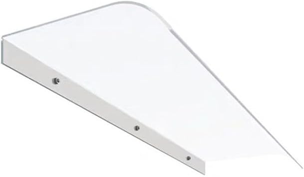 Curved Window Awning Canopy Rain Shelter Cover ,Invisible Front Door Canopy,UV Rain Snow Canopy Protection,Snow and Rain Blocker,for Door and WindowStand,50cm/19.6in
