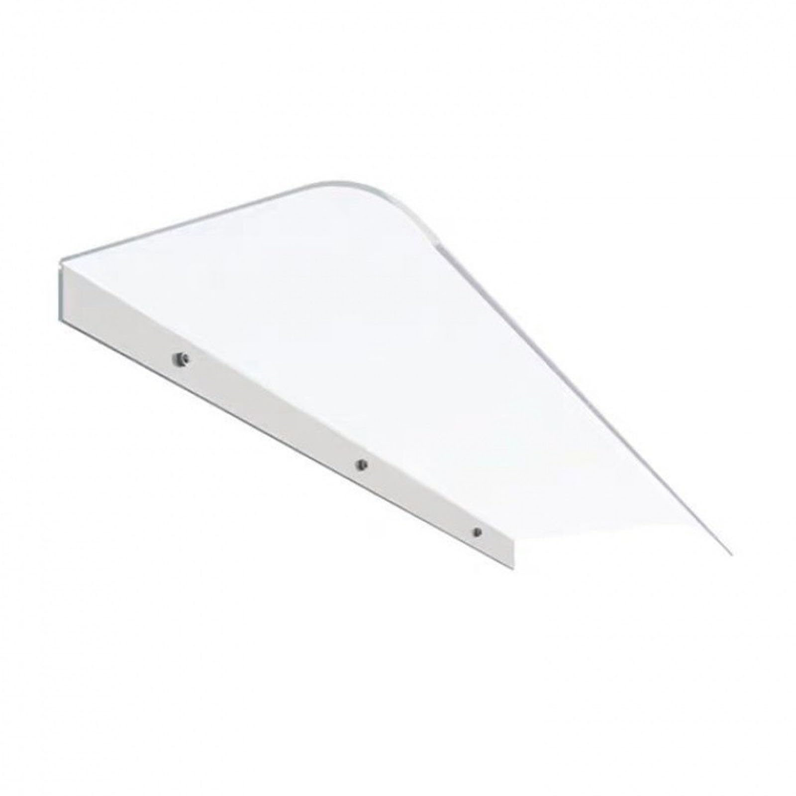 Auvent de porte 80 cm contre la pluie et protection UV pour l'entrée