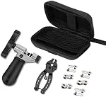 SlowTon Bicycle Chain Repair Tool Kit, Cycling Bike Master Link Pliers Remover & Chain Breaker Splitter Cutter & Chain Wear Indicator Checker & Reusable Missing Connector for 6/7/8/9/10 Speed Chain