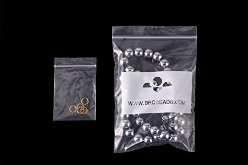 BRCbeads Hematite Silver Plated Gemstone Loose Beads Round 6mm Crystal Energy Stone Healing Power for Jewelry Making - Thumbnail 2