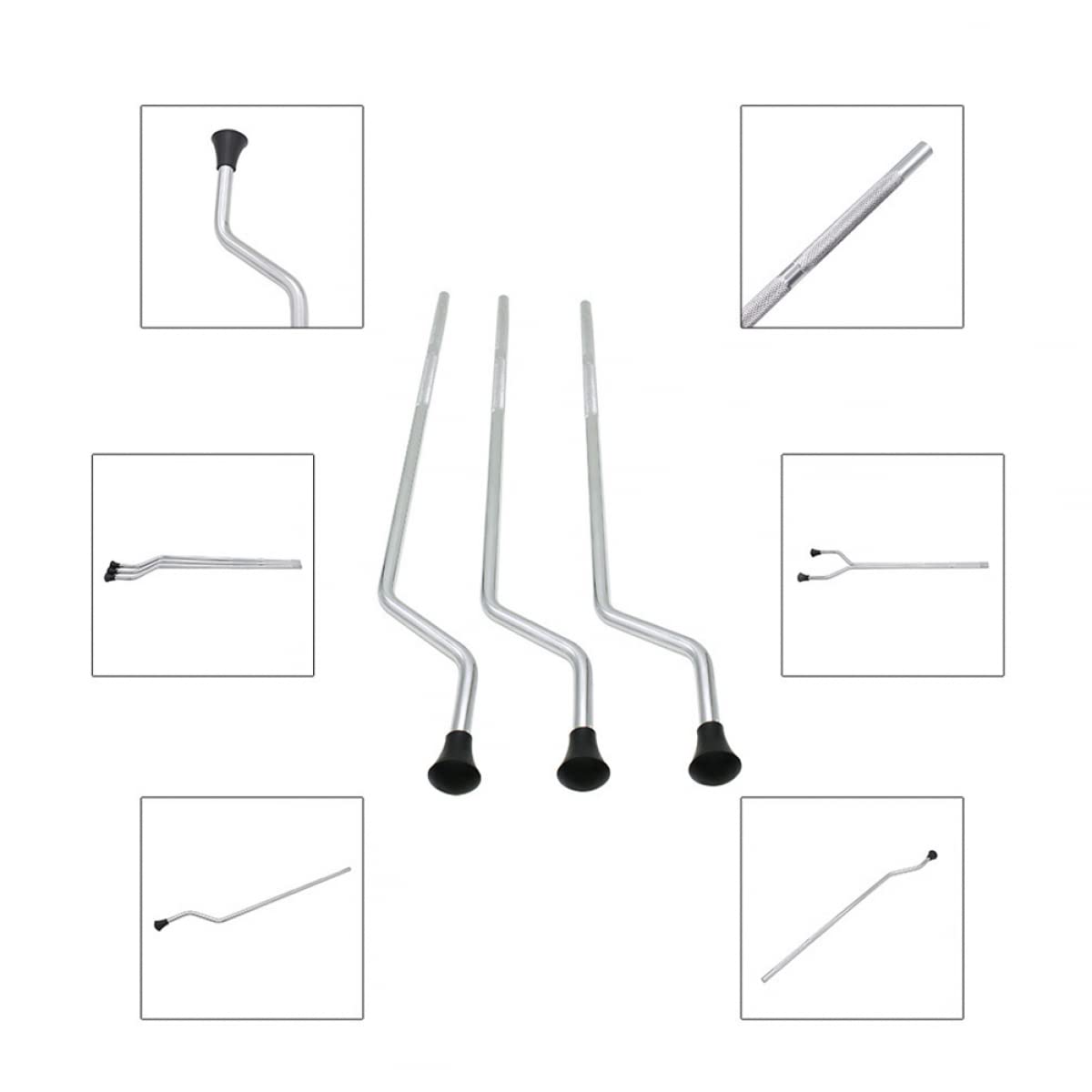 RANRAO Lot de 3 pieds de tom de sol 10 mm pour batterie