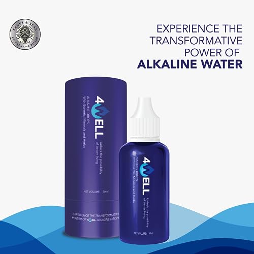 Image of SAGES & SEAS 4Well Alkaline Water Blue Drops 30Ml | Mineral Infuser For Enhanced Hydration | Balance Ph Level | Improve Taste And Health Benefits | Water Purifier Drops