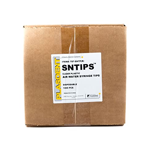Disposable Triple Air Water Syringe Nozzle Tips Clear Plastic 1500 PCS