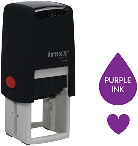 Traxx 9021 Loyalty Card Self Inking Rubber Stamp Business Cafe Coffee Shop *A Black Coffee Bean Design*
