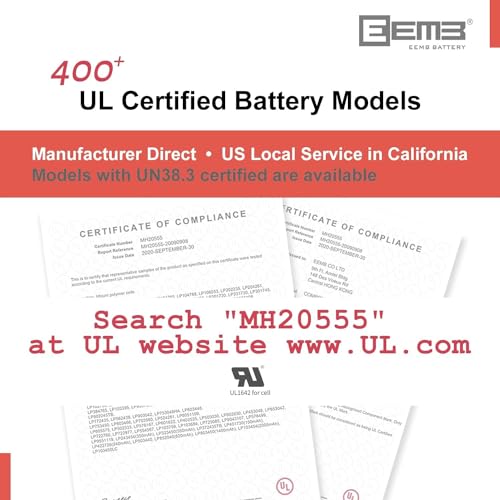 Ficha técnica EEMB Lithium Polymer Batería 3.7V 250mAh 502030 Paquete de batería Recargable Lipo con Conector JST para VXI Blue Parrott confirme la polaridad del Dispositivo y del Conector Antes de Comprar(100) - Fernando Cortés