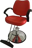 Classic Hydraulic Styling Barber Chair Salon Equipment Hair Beauty Supply - DS/SC-3001-red