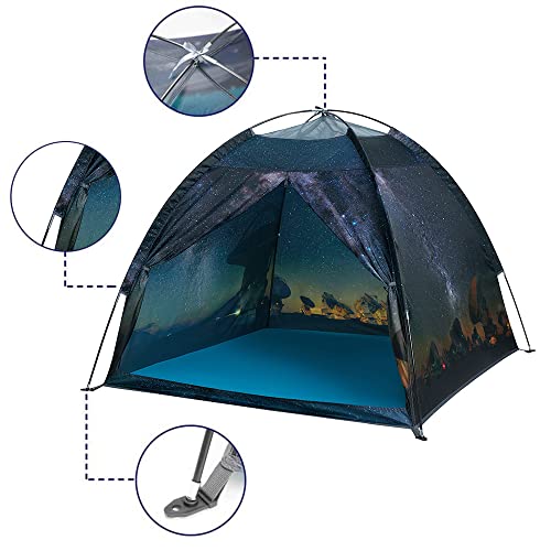 Mnagant Kids Play Tent-61”X61”X45”Imaginative Play Popup Tent Space World Tent For Kids Indoor/Outdoor Fun-Kids Galaxy Dome Tent Playhouse For Boys And Girls,Perfect Kid’s Gift… #TOP5