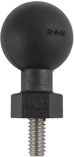 RAM MOUNTS Tough-Ball Adapter with 1/4"-20 x 0.50" Male Thread and B Size 1" Ball, Camera & Accessory Mount RAP-B-379U-252050