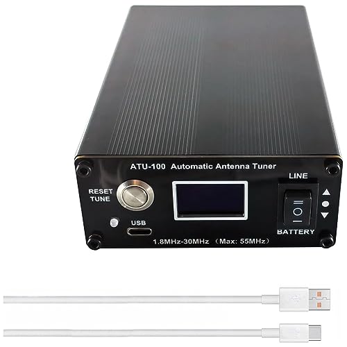 Tuner d'antenne ATU-100 automatique coupleur HF 1,8-55 MHz 100W pour radio amateur ondes courtes