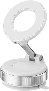 Offgridtec Magnetic Mobile Phone Holder Car for Magsafe, 2025 Upgraded Vmag-S1 Car Mount with Vacuum Suction Cup, Rotatable, Strong Magnet, Universal Compatibility, Black