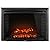 RecPro RV 30" Recessed Electric Fireplace | Glass with Log View | 120 Volt | Remote Included | Recessed Mount| for Camper, Trailer, Home & More
