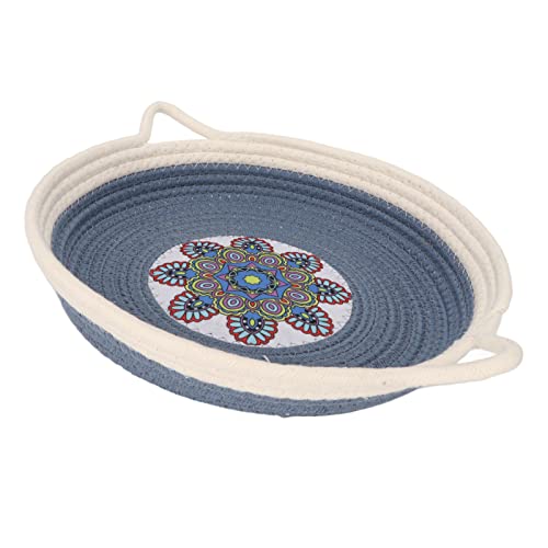 Cama de Gato de Corda de Algodão, Cesta de Cama de Gato Multifuncional Simples Dupla Face Tecida à M