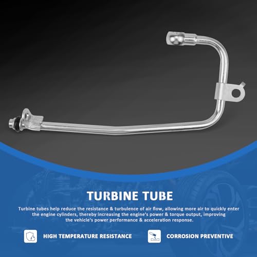 MUNIK 2710900477 Turbocharger Oil Pipe Suitable for Mercedes-Benz 2009-2016 C,E,SLK Class S204 C204 W212 A207 C207 R172 C200 C180 E200 E260 SLK200 Replat # 2710900477 2710900077 by MUNIK - Image 2