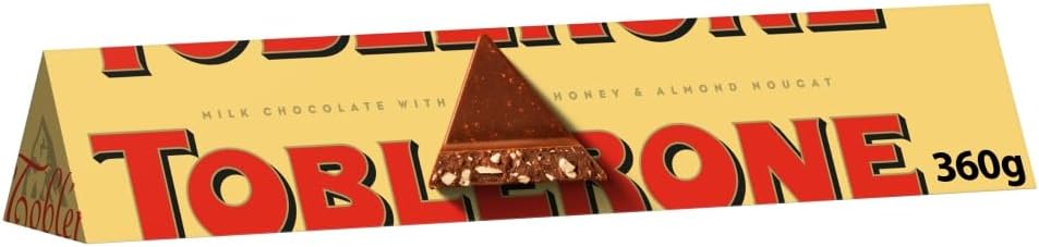 Toblerone Milk Chocolate Bar 360 g (Pack of 10)