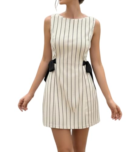 Robe d'été sans manches : sublimez votre taille sans effort grâce au nœud