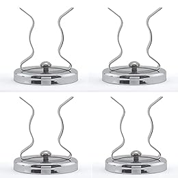 Keyfit Tools Adjustable Magnetic Or Wall Mount (4 pack) Broom Holder For Rake Shovel Tool Mop Garage Storage Hook Clip