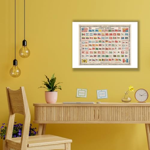Tableau des drapeaux et emblèmes du monde Spiffing Prints grand format - 2
