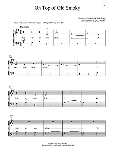 Teaching Little Fingers To Play Songbook - 55 Fantastic Songs For The Earliest Beginner: Early Elementary Level #TOP5