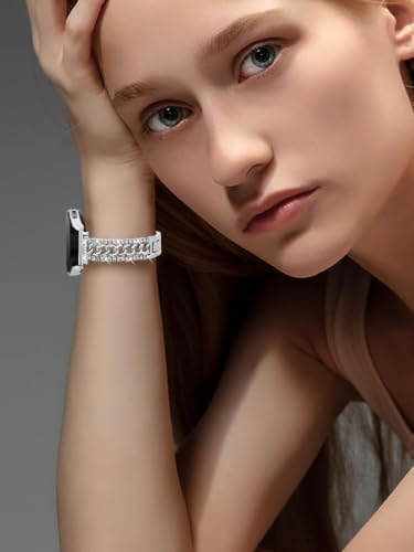 Shesyuki 20MM Bling Band Compatible With Samsung Galaxy Watch 9/8/7/6/5/4 - 5