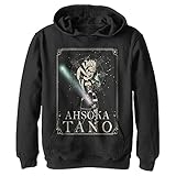 Star Wars Boy's Ahsoka Celestial Hoodie, Black, X-Large