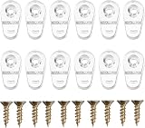 YARNOW 20pcs Glass Retainer Clips Kit Window Screen Clips Mirror Clips with Screws Glass Door Retain