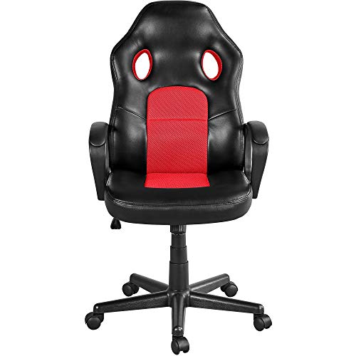 Yaheetech Ergonomic Gaming Chairs Computer Racing Chair Office Chair Swivel Rolling Chair Leather Swivel Task Chair Lumbar Support #TOP6