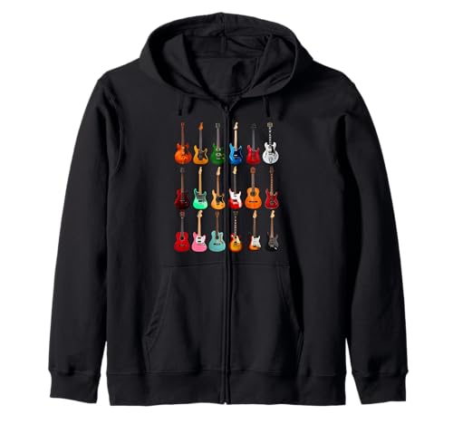 Guitarra Lineup Acústico Bajo Guitarras Eléctricas Guitarristas Regalo Sudadera con Capucha
