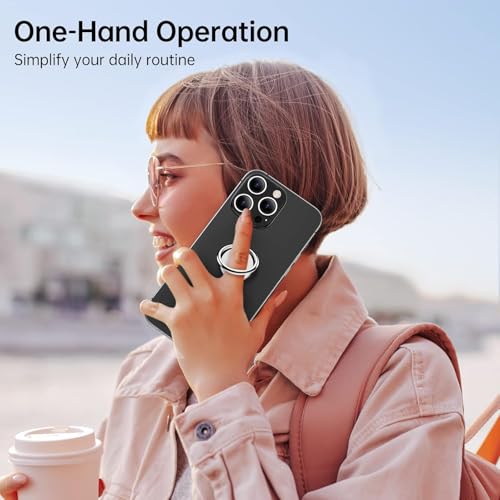 Image of Mizi Cell Phone Ring Holder Finger Grip Stand - 360 Rotation Metal Kickstand for Magnetic Car Mount, for All Smartphones & Tablets - Silver