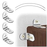 24pcs Furniture Anchors,Baby Proofing Furniture Wall Anchor, Anti Tip Wall Anchor Secure Cabinet, Prevention Furniture Cabinet Anchors for Baby Pet Proofing Safety, Adjustable Child Safety Straps