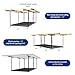 4x8 Overhead Garage Storage Rack with 4 Extra Hooks – Adjustable Heavy-Duty Garage Ceiling Storage Racks (22