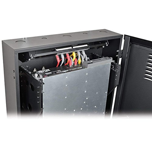 Tripp Lite 4U Vertical Wall Mount Rack Enclosure Cabinet, Low Profile, Switch-Depth, 20" Deep, Black (Srwf4U) #TOP2