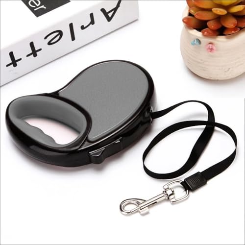 Guia Retrátil Para Cães E Gatos 5m Cinza Mimo Pets