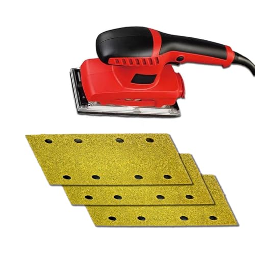 Schleifpapier 80x133 C470 klett, 105 Blätter Set, Ø 80 x 133 mm, 7 Körnungen 40/60/80/120/180/240/320, 8-Loch, für Schwingschleifer