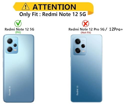 Image of COVERBLACK Rubber Back Cover for MI REDMI Note 12 5G - Transparent