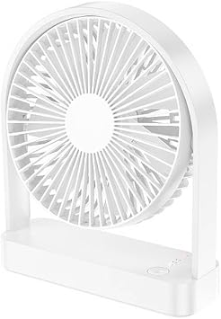 Portable Portable Ultra-thin Desktop/Office/Bedroom fan 2000 mAh White