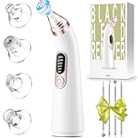 PQETBV Aspirateur Point Noir - 5 Modes avec 4 Têtes Interchangeables, Aspirateur Points Noirs Professionnel Visage pour Nettoyage des Pores,Traitement Acné et Soin Anti-Blackheads