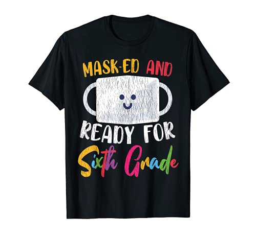 Sexto sexto grado de regreso a la escuela Primer día de cuarentena escolar Camiseta