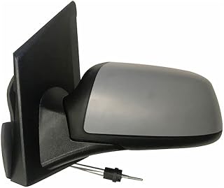 Rückspiegel hergestellt für Ford Fiesta von 2005 bis 2008. Links mechanische Seite mit verchromten Kabeln mit Primer 1452854