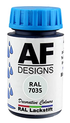 Alex Flittner Designs Lackstift RAL 7035 LICHTGRAU seidenmatt 50ml Holz Metall Möbel Bad Retuschierlack Reparaturlack