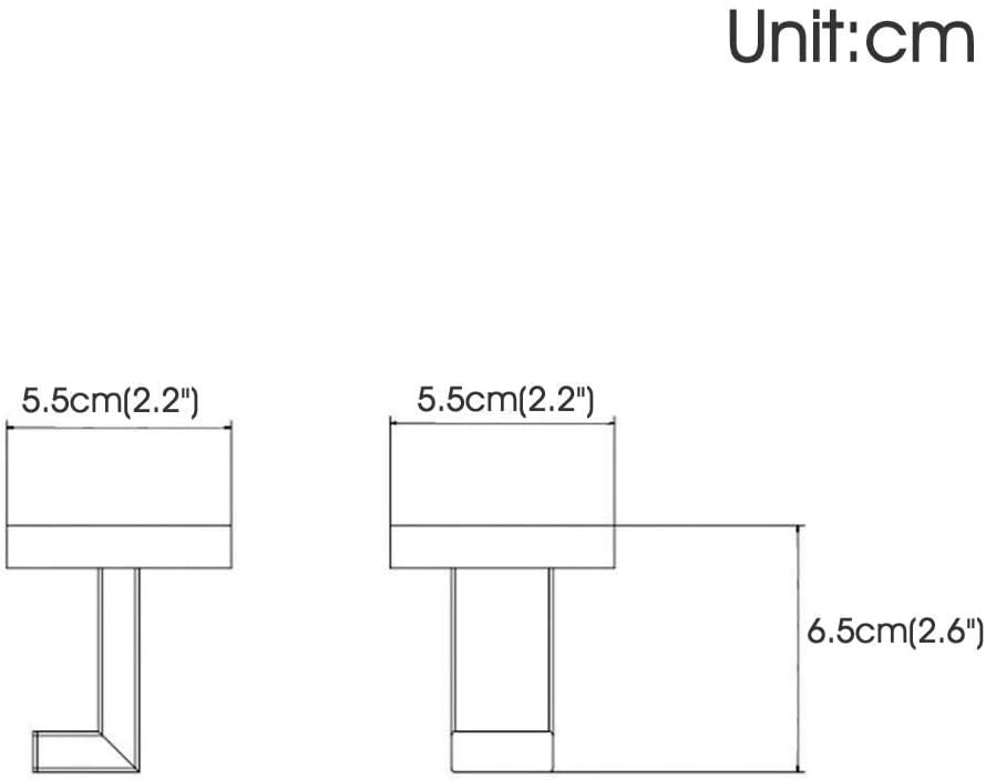 Hiendure 4 Pack Matte Black Robe Hook Wall-Mounted Towel Hook Coat Hanger for Bathroom Bedroom Kitchen : Tools & Home Improvement