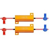 Troniz LED Load Resistors 50W 25ohm (1 Pair) Fix LED Turn Signal Bulb Fast Hyper Flash Blinking...