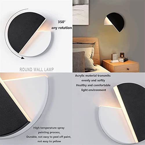 Lampe murale moderne ronde pour lecture de chevet - 7