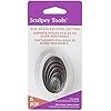 Sculpey Tools الفولاذ المقاوم للصدأ 6 قطع مجموعة قطع بيضاوية