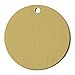 RMP Stamping Blanks, 1 1/2" Round With Hole, .032" (20 Gauge) Brass - 20 Pack