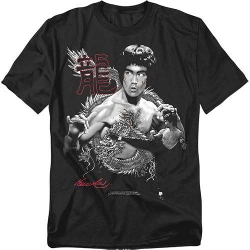 Popfunk Bruce Lee The Dragon Kung Fu T-Shirt - Black - X-Large