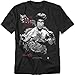 Bruce Lee Enter the Dragon Kung Fu Movie T Shirt & Exclusive Stickers, Black (Large)