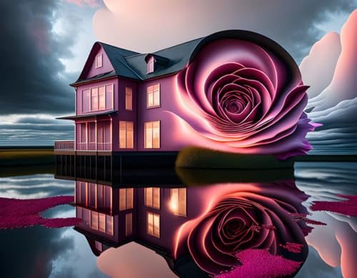 Affiches sur toile 58x90 cm rose sans cadre SERENDIPITP pour décoration