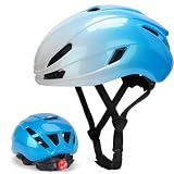 Casco Bici LED Trasero Ultraligero, Ventilado para MTB y Carretera