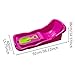 Menolana 36.22inch Snow Sled Winter Snow Toy with Brake Ski Board Portable Sledge Toboggan for Yard Holiday Grass Sand Outdoor Sports, Pink Red