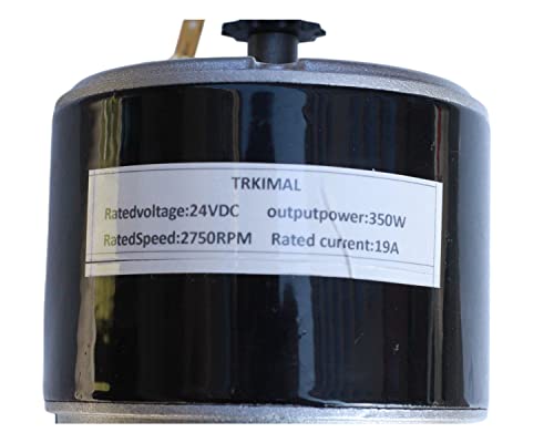 Trkimal Small Brushed Permanent Magnet Electric Motor, 24V Dc 250W/350W 2750Rpm Brushed Electric Motor, For Wind Turbine Pma E Scooter Drive Speed Control (350W) #TOP6